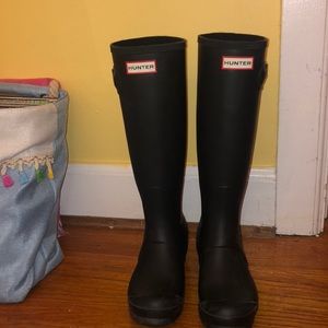 Original black womens hunter rain boots